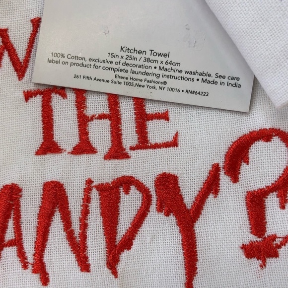 KITCHEN Towels Set of 2 Embroidered. - Picture 4 of 5